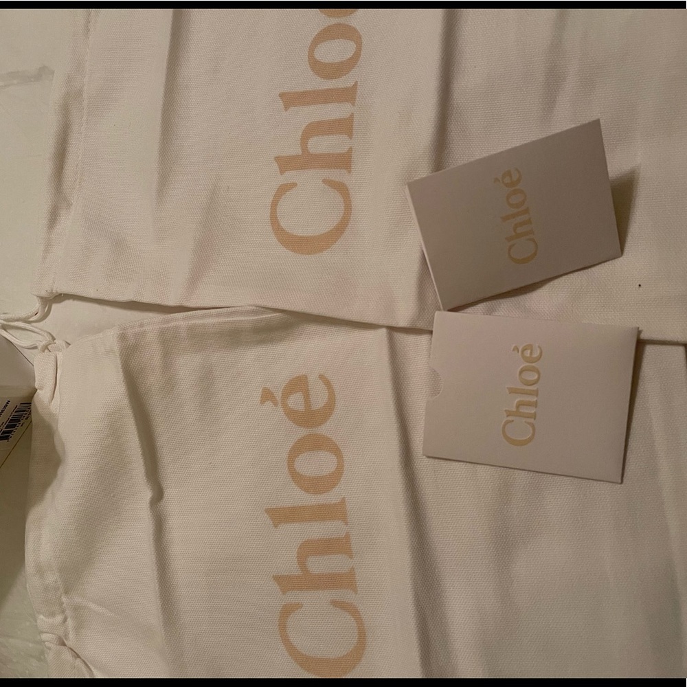 Chloé Pink Suede & Leather Low-Top Sneakers - Picture 2 of 6